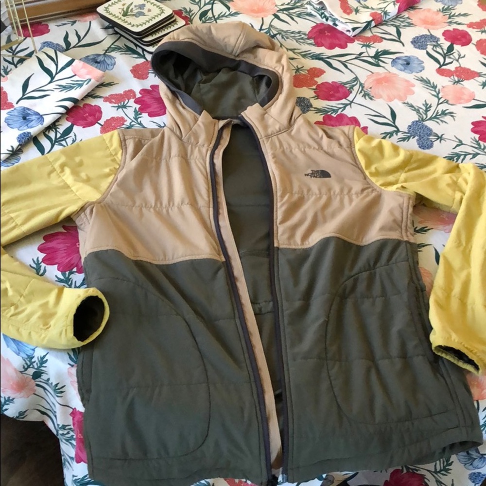 North Face tricolored light jacket